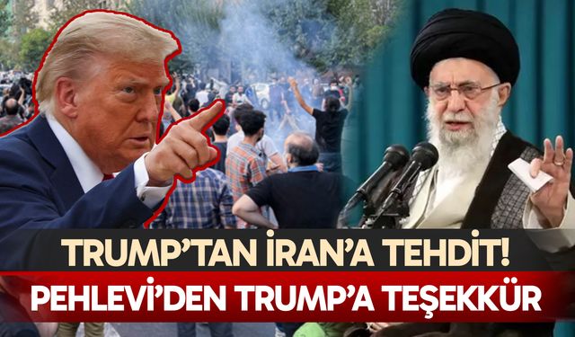 Trump'tan İran protestolarına sert çıkış! Rıza Pehlevi’den teşekkür...