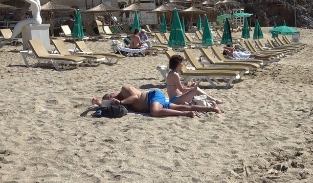 Antalya Alanya'da şubat ortasında deniz keyfi