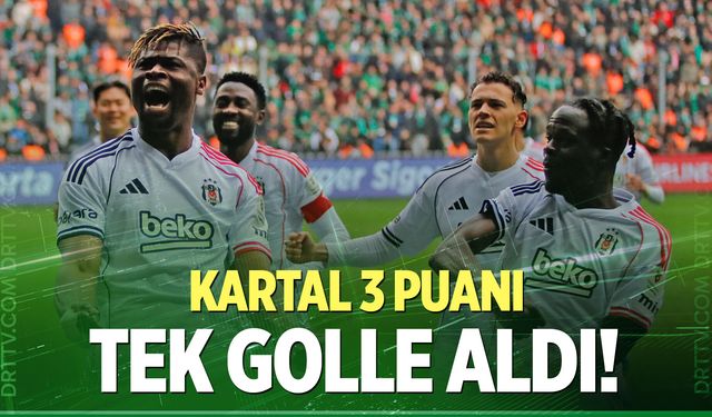 Beşiktaş deplasmanda Kocaelispor'u tek golle devirdi