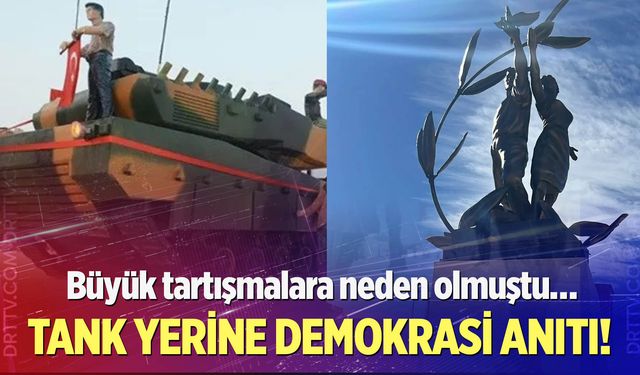 Demokrasi Anıtı kaideye yerleşti, meydan yenilendi!