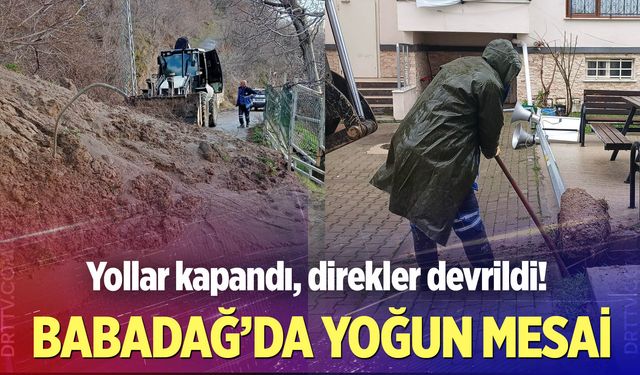 Babadağ’da yağış sonrası hızlı müdahale