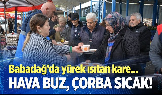 Babadağ’da soğukta sıcacık buluşma