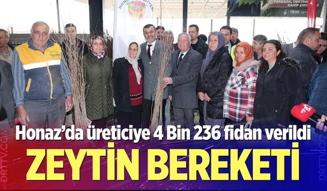 Honaz’da üreticiye 4 Bin 236 fidan verildi