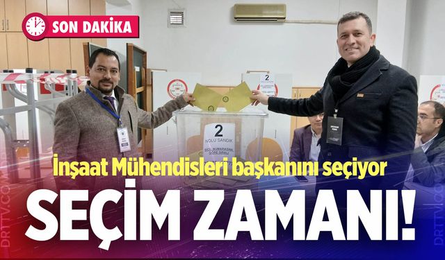 İnşaat Mühendisleri Odası Denizli Şubesi’nde seçim zamanı
