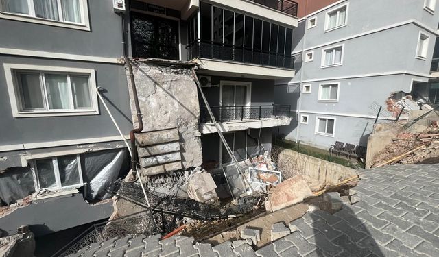 Tahliye edilen binalarda çalışmalar devam ediyor!