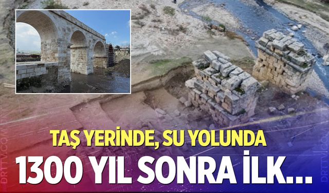 Laodikeia Antik Kenti’nde 1300 yıllık hasret bitti: Su nihayet köprüyle buluştu!