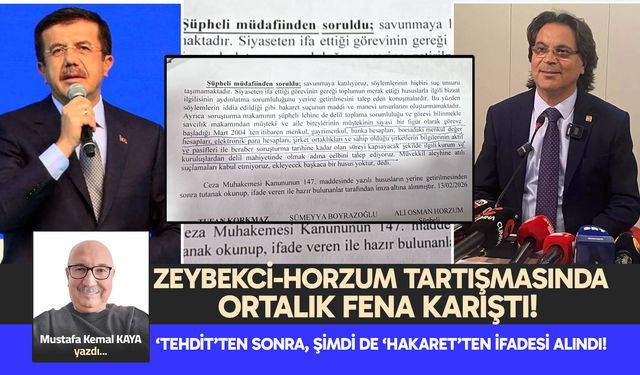 ZEYBEKCİ-HORZUM TARTIŞMASINDA ORTALIK FENA KARIŞTI!