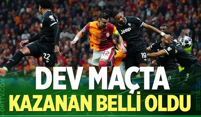 Dev maçta kazanan belli oldu