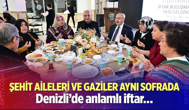 Denizli’de anlamlı iftar…