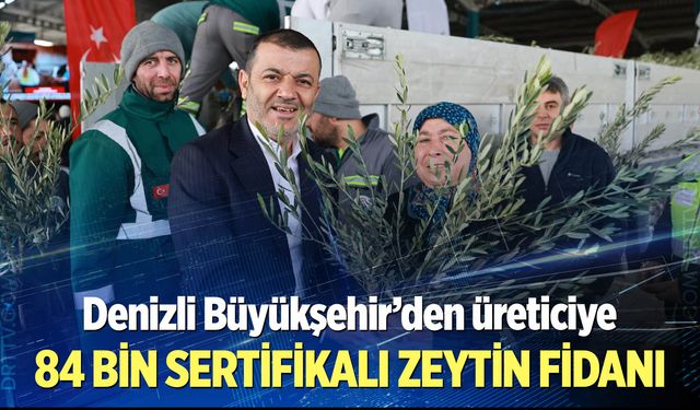 Büyükşehir’den üreticiye 84 bin sertifikalı zeytin fidanı!