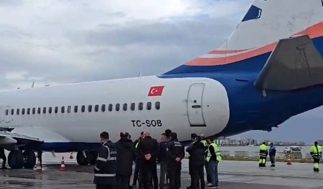 Uçakta panik anları! Antalya Havalimanı'nda kaza...