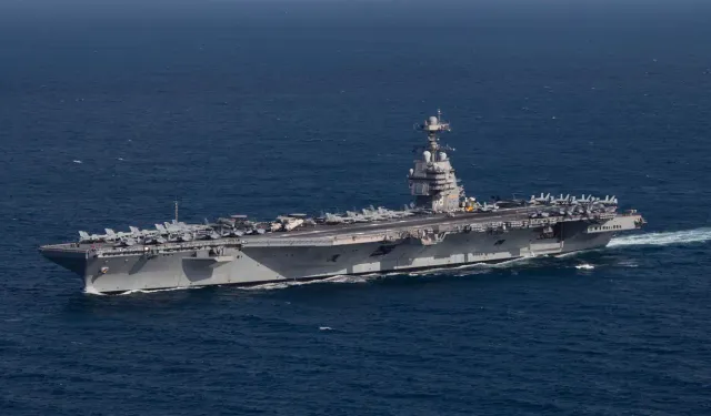 ABD’ye ait USS Gerald R. Ford uçak gemisinde yangın: 2 yaralı
