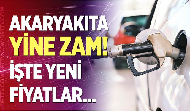 Benzin ve motorine zam geldi!