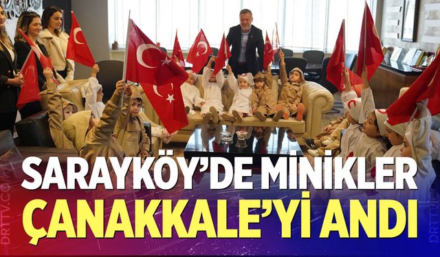 Sarayköy'de minikler Çanakkale'yi andı