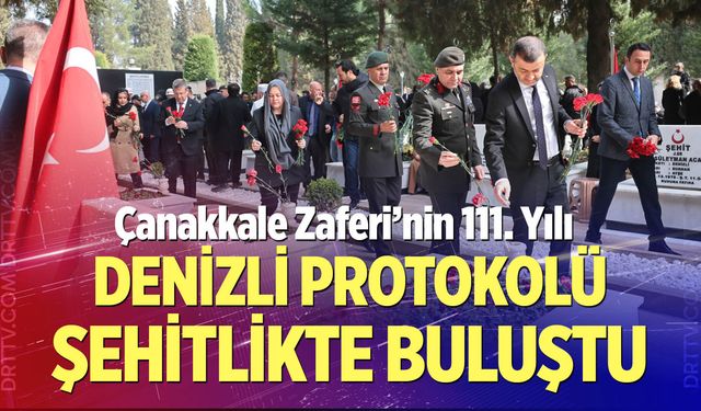 Denizli Protokolü Şehitlikte Buluştu