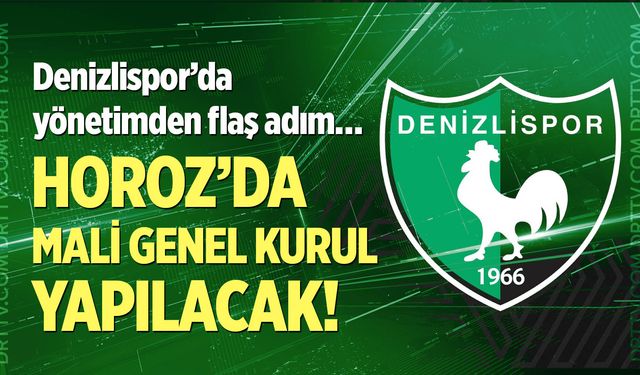 Denizlispor’da yönetimden flaş adım…