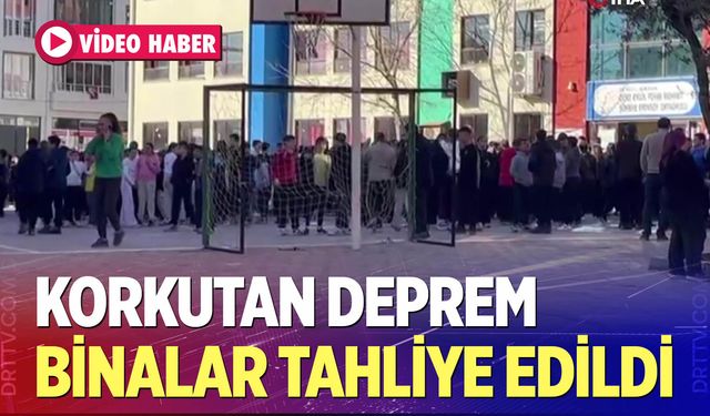 Denizli'de binalar tahliye edildi