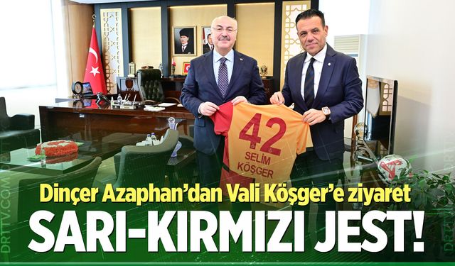 Dinçer Azaphan’dan Denizli Vali Köşger’e ziyaret; Sarı-kırmızı jest!