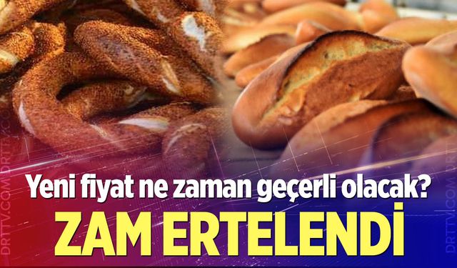 Denizli'de ekmek ve simit zammı ertelendi