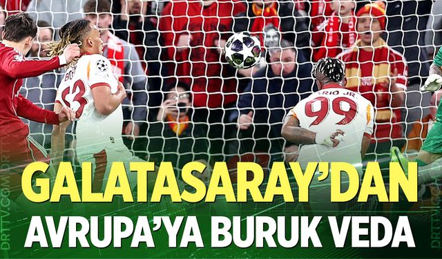 Galatasaray'dan Avrupa'ya buruk veda