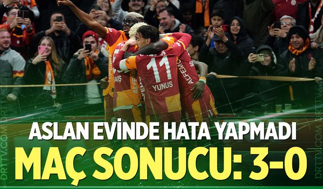 Aslan evinde hata yapmadı! Maç sonucu: 3-0