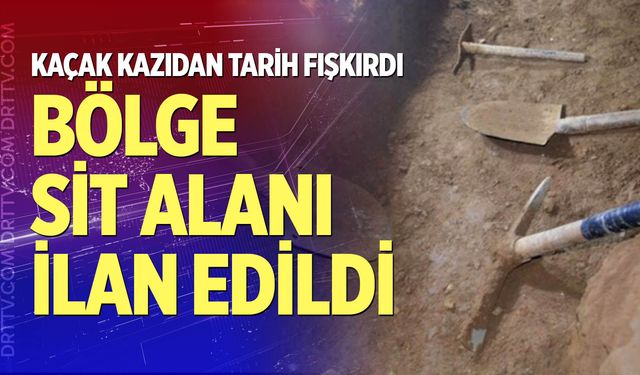 Kaçak kazıdan tarih fışkırdı