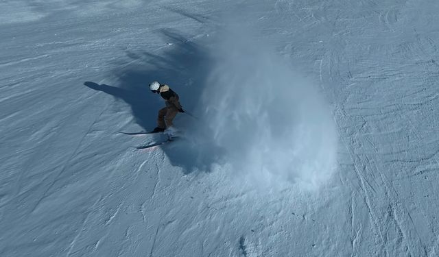 Türkiye'nin en dik pisti Ejder; kar, güç ve adrenalin