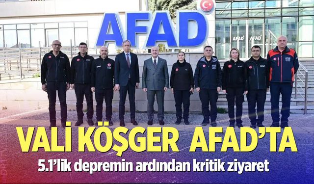 5.1’lik depremin ardından kritik ziyaret