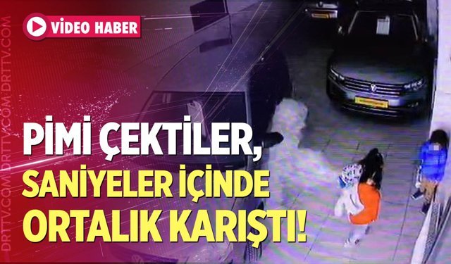 Pimi çektiler, saniyeler içinde ortalık karıştı!