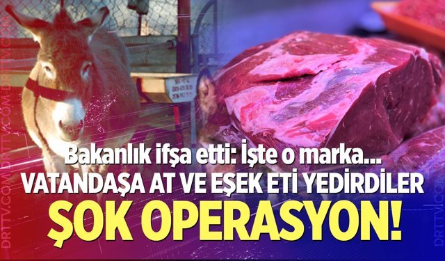 Vatandaşa at ve eşek eti yedirdiler!