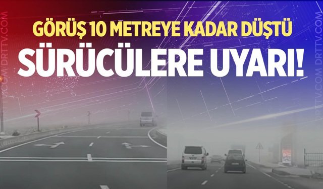 Denizli-Antalya Karayolunda yoğun sis…