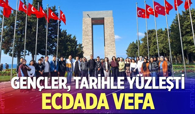 Çamelili öğrenciler Çanakkale ruhunu yerinde yaşadı
