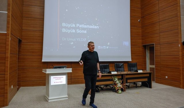 NASA’daki Türk bilim adamı Dr. Umut Yıldız, OMÜ’de evrenin sırlarını anlattı