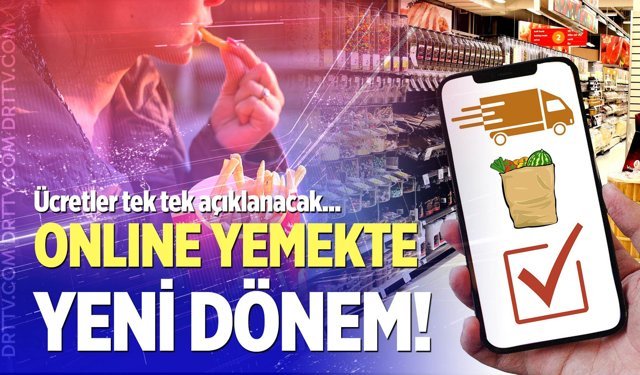 Online yemek siparişlerinde yeni dönem