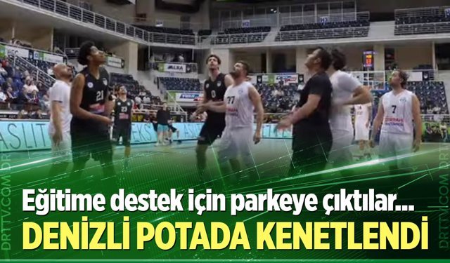 Merkezefendi Basket ve DEGİAD eğitime destek için parkede