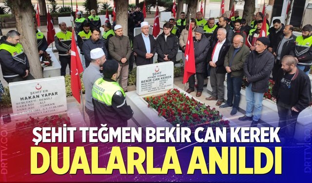 Denizli’de Şehit Teğmen Bekir Can Kerek için anma programı düzenlendi