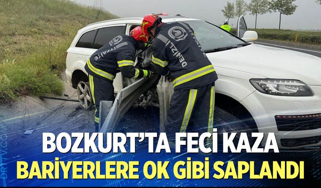 Bozkurt'ta feci kaza