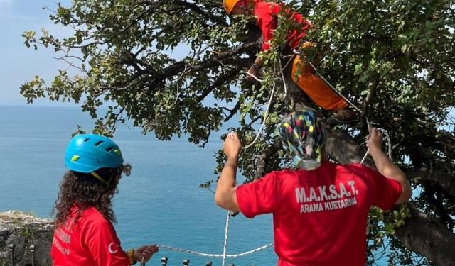 40 metrelik falezlerde temizlik operasyonu
