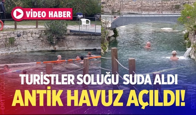 Kleopatra Antik Havuzu açıldı! Turistler soluğu suda aldı…