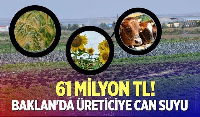 Baklan’da üreticiye dev destek