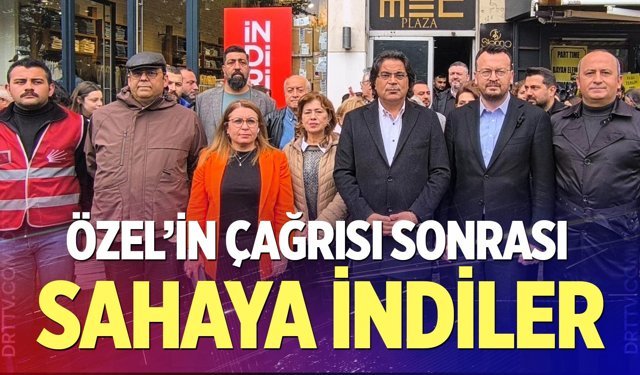 CHP Denizli'de sahaya indi! Esnaf ve vatandaşla görüştüler