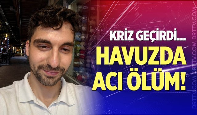Havuzda acı ölüm!
