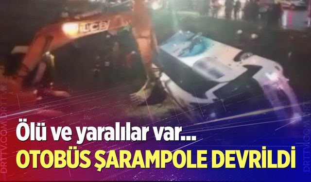 Yolcu otobüsü devrildi: 4 ölü, çok sayıda yaralı