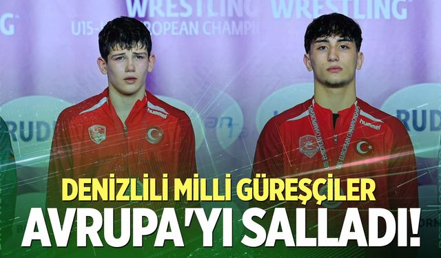 Denizlili güreşçiler Avrupa üçüncüsü oldu