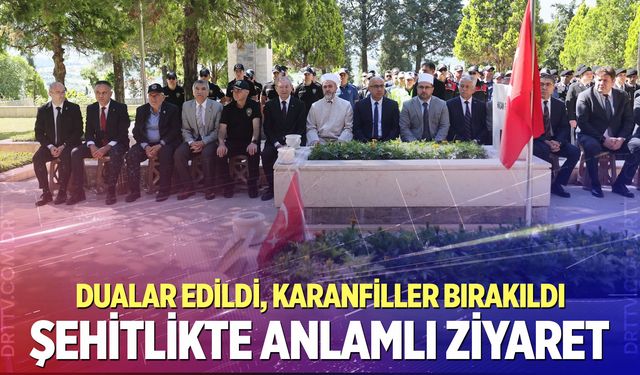 Denizli protokolünden Arife Günü şehitlik ziyareti!