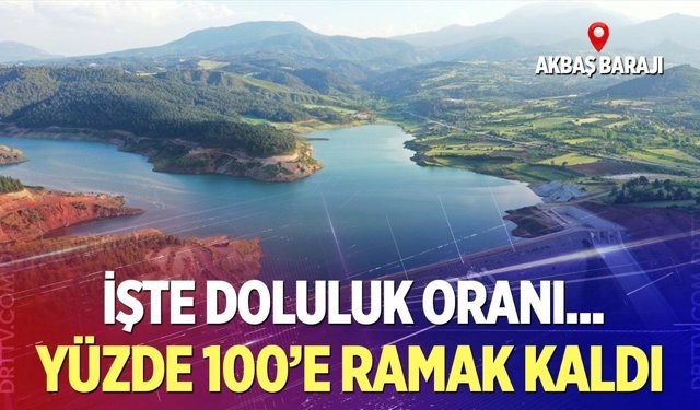 Akbaş Barajı’nda yüzler güldü: Doluluk Yüzde 92