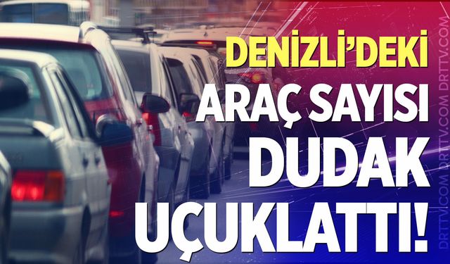 Denizli’de trafikte kaç bin araç var?