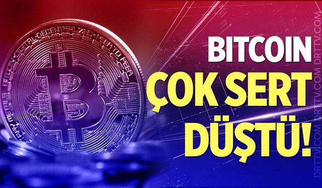 Bitcoin'de sert düşüş!