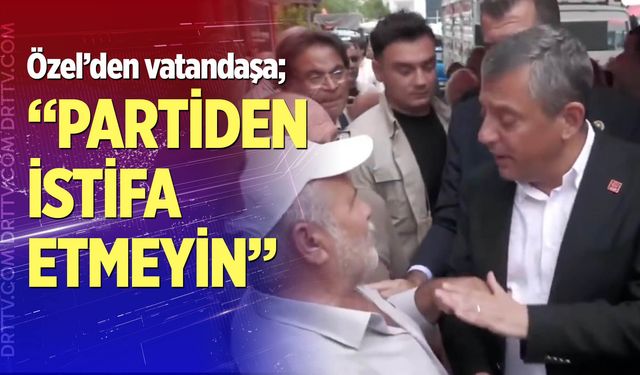 Özgür Özel'den vatandaşa istifa sözleri; “Bekleyin…”