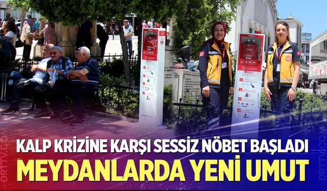 Denizli'de kalp krizine karşı sessiz nöbet başladı